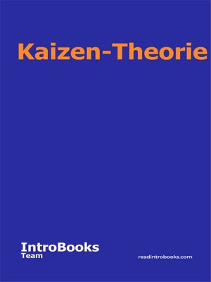cover image of Kaizen-Theorie